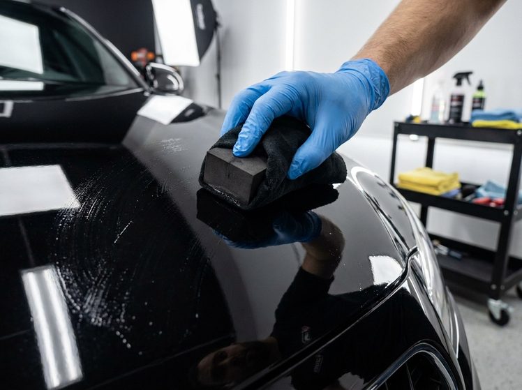 Applying ceramic coating