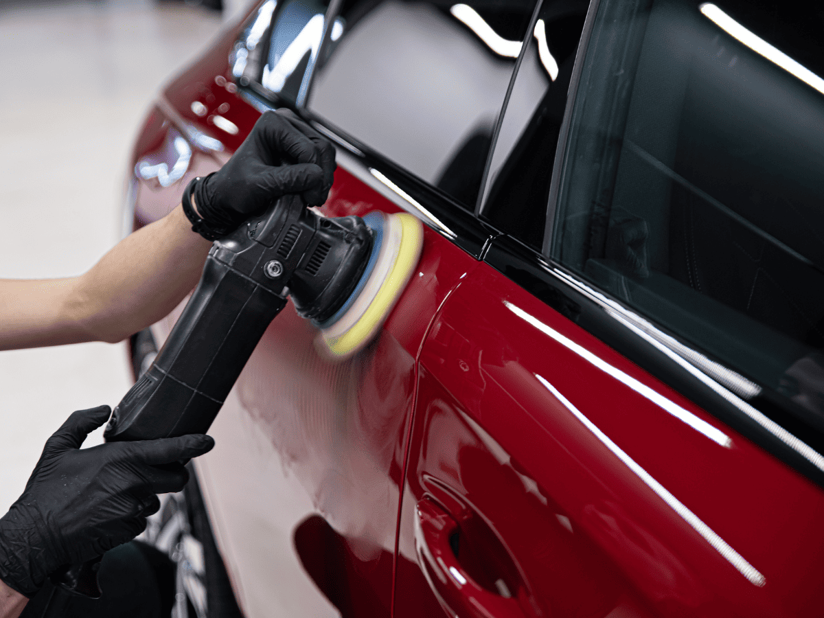 1-step paint correction, machine polishing