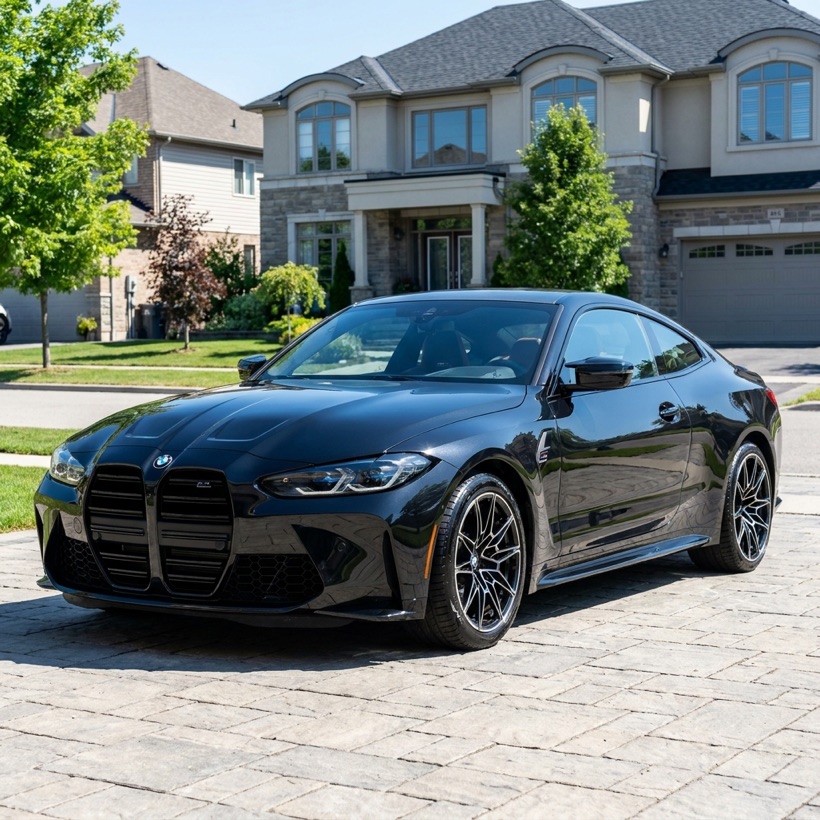 Freshly detailed vehicle