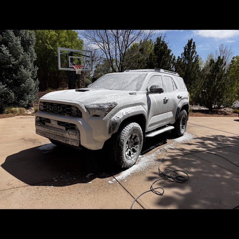 Freshly detailed vehicle