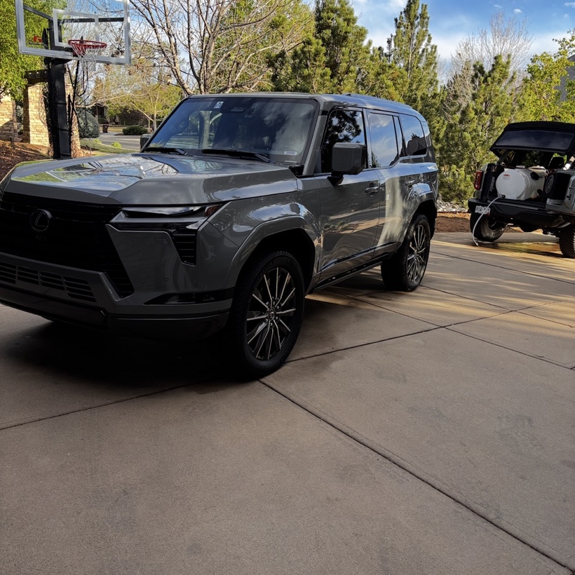 Freshly detailed vehicle