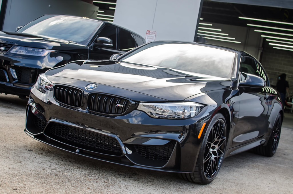 Glossy black BMW M4