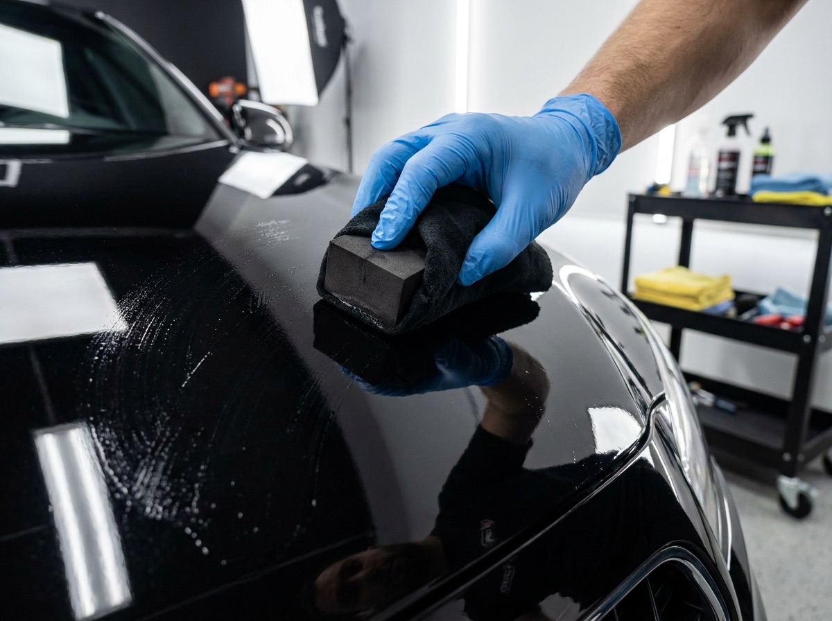 Applying ceramic coating