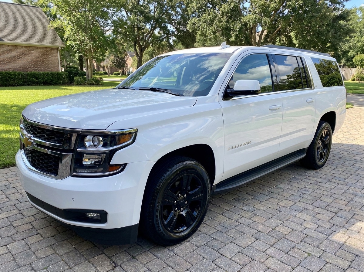 Ceramic-coated white SUV